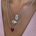 Ruby Rays Talisman Necklace - Sterling Silver