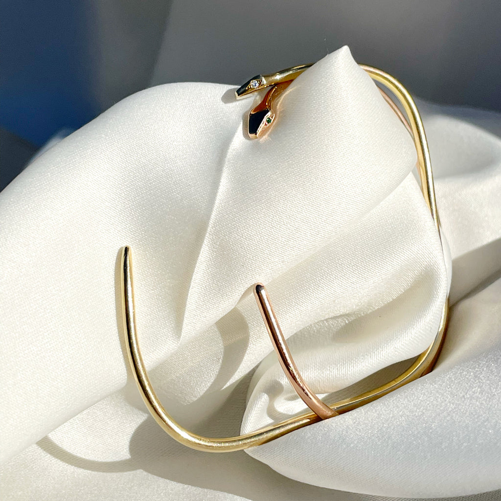 Serpent Eternity Cuff Solid Gold