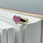 Bleeding Heart Ring- Solid 9K Gold