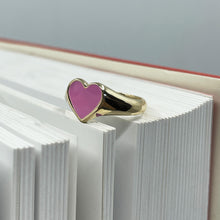 Bleeding Heart Ring- Solid 9K Gold