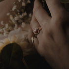 Bleeding Heart Ring Solid Gold - Serpent & the Swan