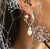 Hoops & Freshwater Pearl Charm Earrings