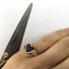 Bleeding Heart Ring Solid Gold - Serpent & the Swan