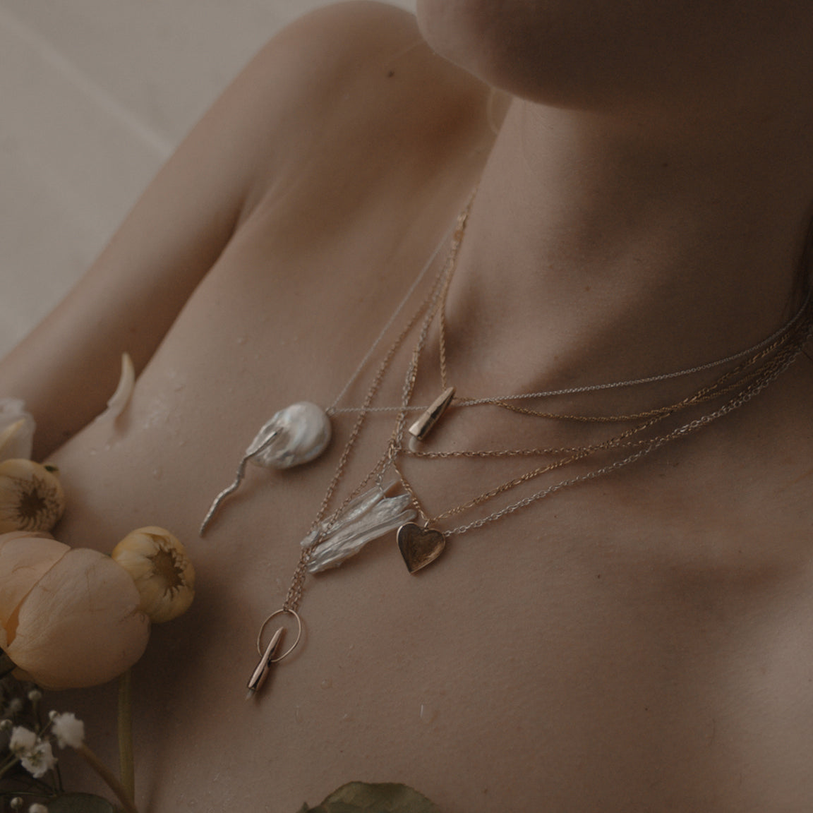 Tooth Pendent Necklace  - Custom made - Serpent & the Swan