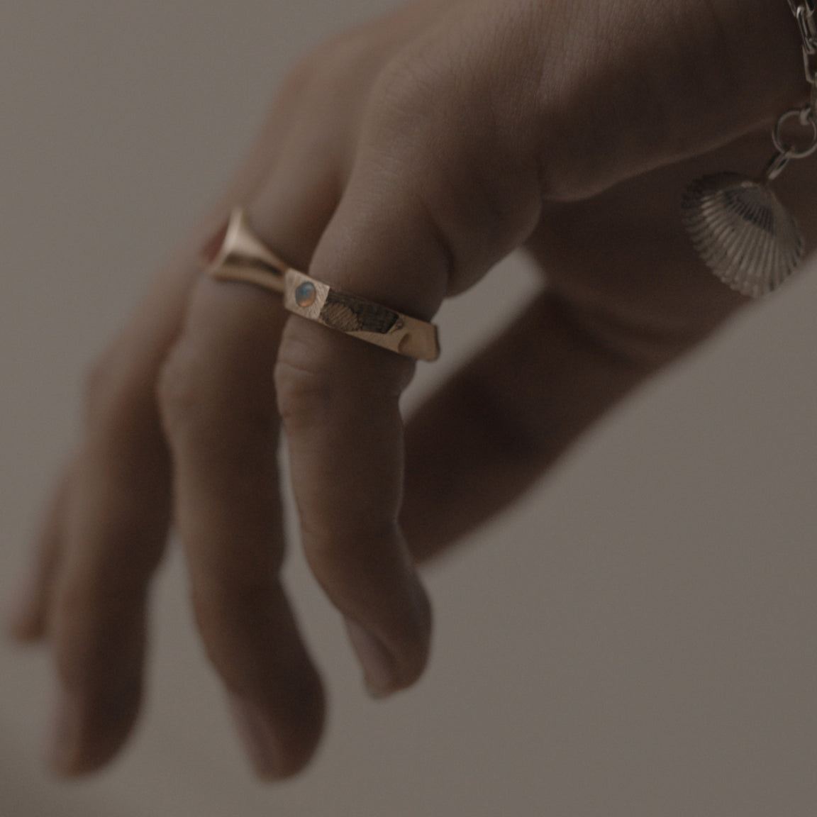 Opal Rocks RIng - Serpent & the Swan