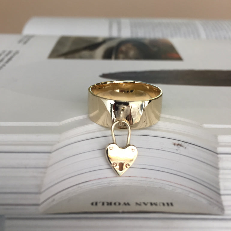 Lock My Heart Ring 9ct Gold - Serpent & the Swan