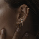 The Serpent Hoop Earring Gold - Serpent & the Swan