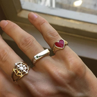 Birthstone Signet Pinky Ring Gold