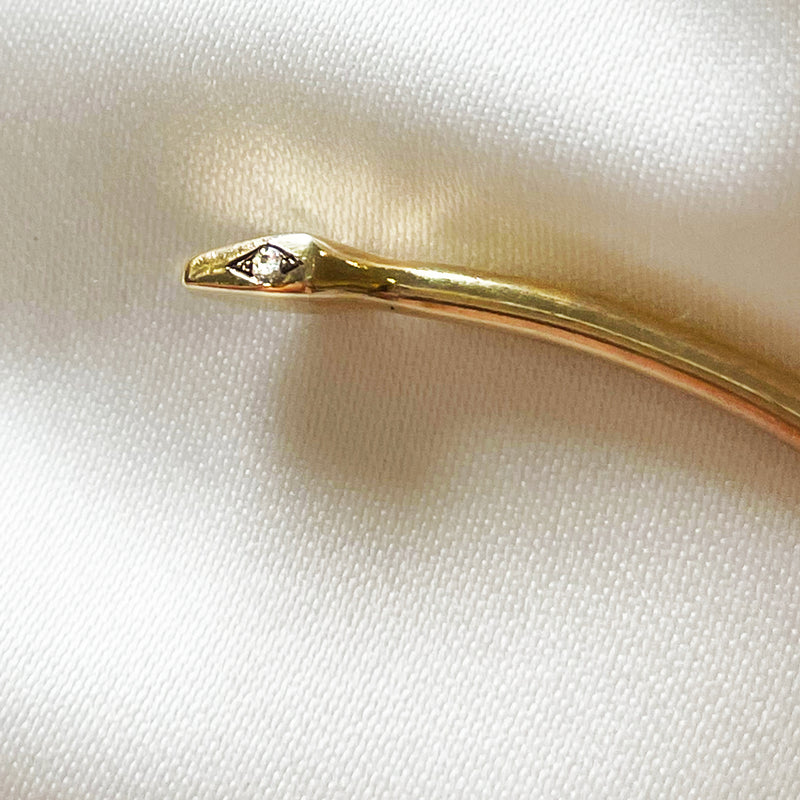 Serpent Eternity Cuff - Solid 9K Gold