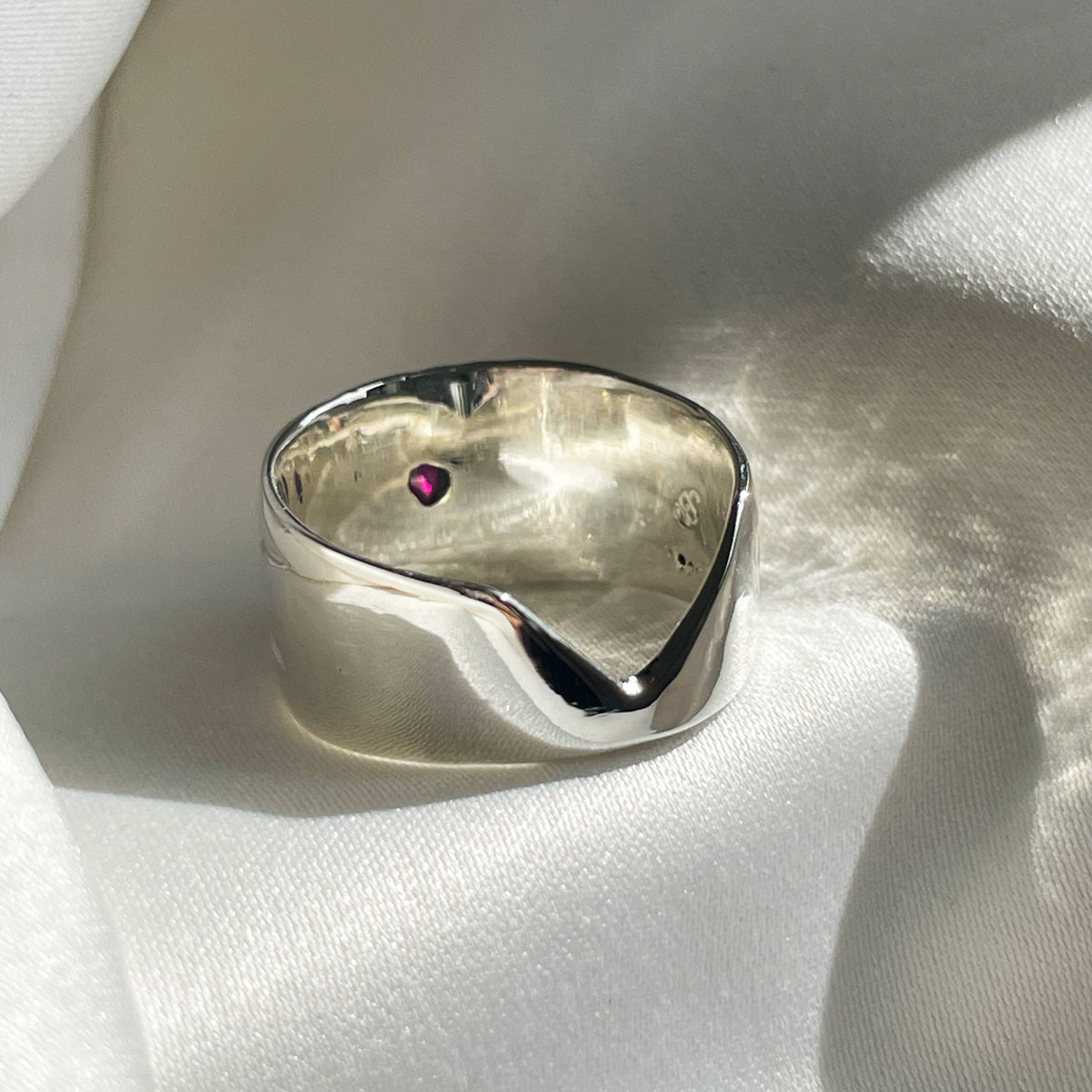 Chunky cheap heart ring