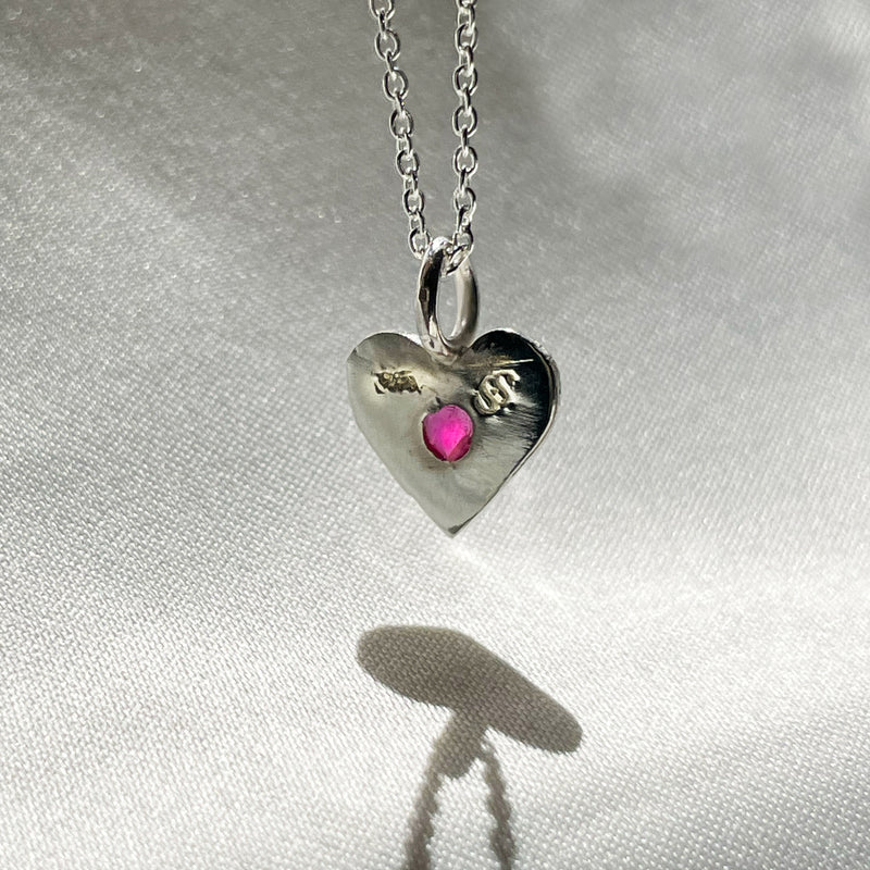 Ruby Rays Heart of Hearts Necklace -Sterling Silver