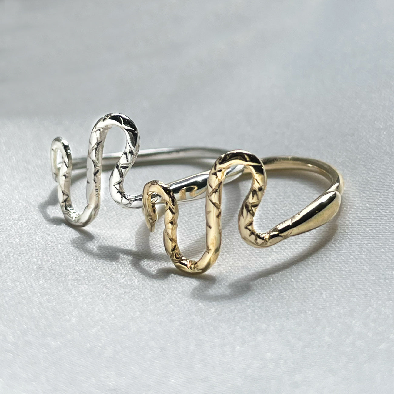 Slithering Snake Ring - Sterling Silver