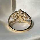 SpiderWeb Ring - Solid 9K Gold