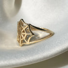 SpiderWeb Ring - Solid 9K Gold